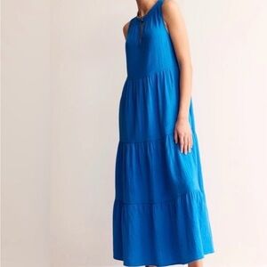 Boden Double Cloth Tiered Maxi Dress